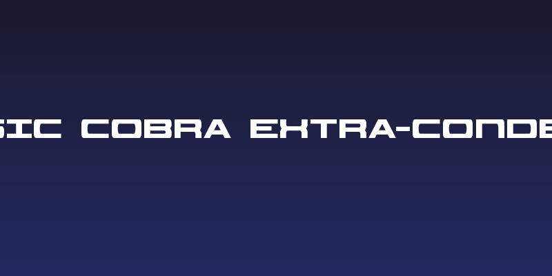 Classic Cobra Extra-Condensed Social Header