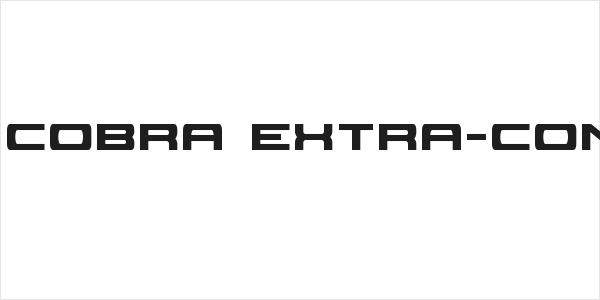Classic Cobra Extra-Condensed Logo