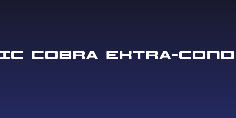 Classic Cobra Extra-Condensed Social Header