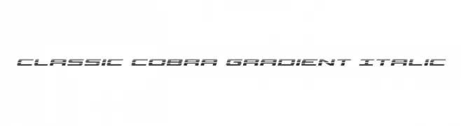 Classic Cobra Gradient Italic  لخطوط تنزيل