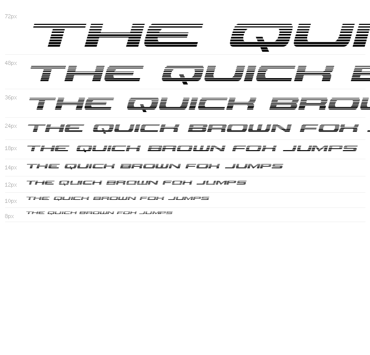 Classic Cobra Gradient Italic Waterfall