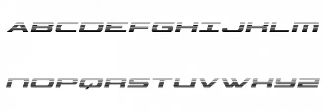 Classic Cobra Gradient Italic फ़ॉन्ट अपरकेस
