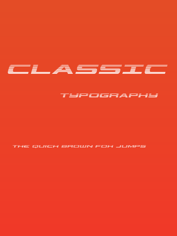 Classic Cobra Gradient Italic Poster