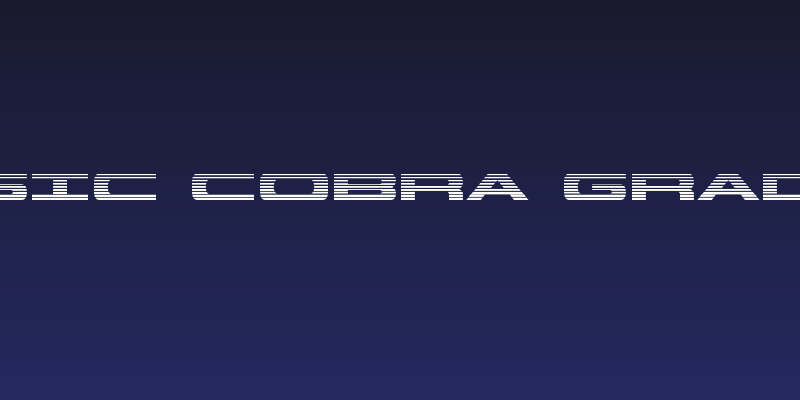 Classic Cobra Gradient Social Header