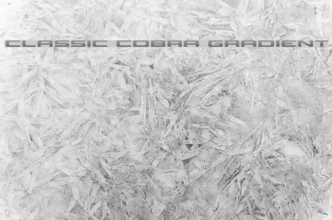 Classic Cobra Gradient Font examples