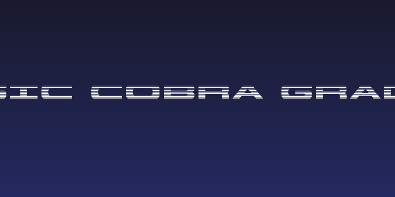 Classic Cobra Gradient Social Header