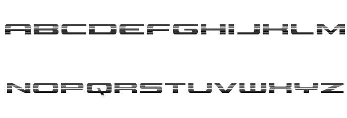 Classic Cobra Gradient Font LOWERCASE
