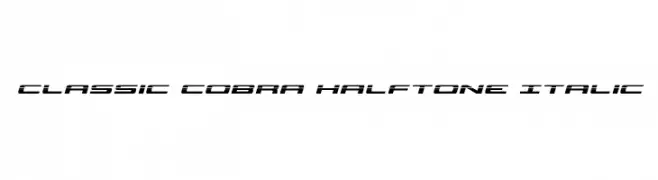 Classic Cobra Halftone Italic  नि: शुल्क फ़ॉन्ट्स डाउनलोड