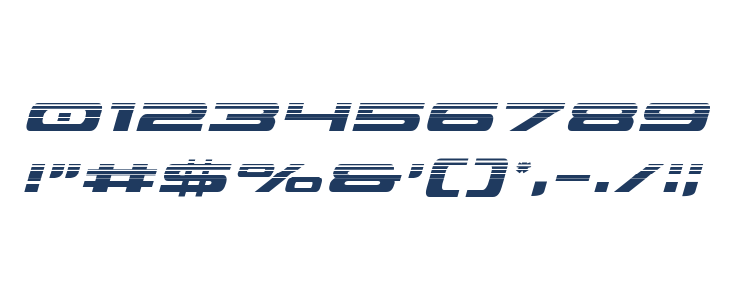 Classic Cobra Halftone Italic Other Characters