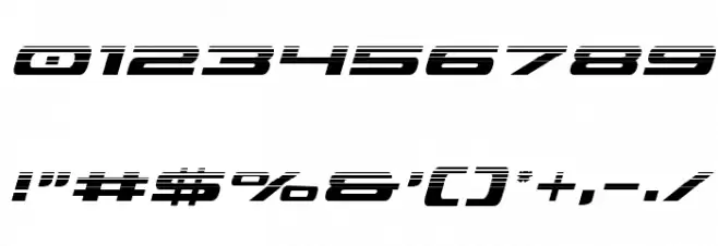 Classic Cobra Halftone Italic Font OTHER CHARS