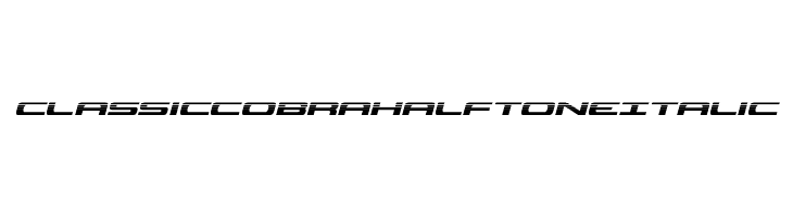 Classic Cobra Halftone Italic  baixar fontes gratis