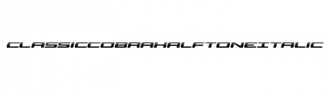 Classic Cobra Halftone Italic  नि: शुल्क फ़ॉन्ट्स डाउनलोड