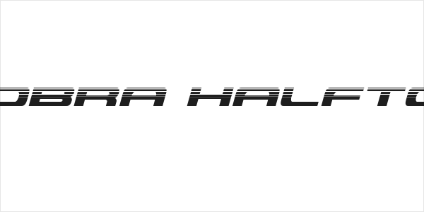 Classic Cobra Halftone Italic Logo