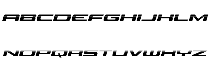 Classic Cobra Halftone Italic Font LOWERCASE