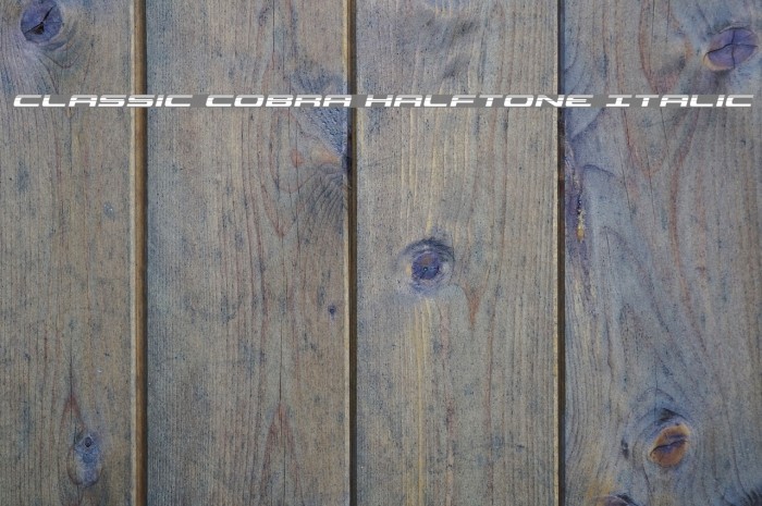Classic Cobra Halftone Italic Example 3