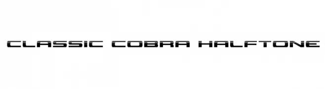 Classic Cobra Halftone  Free Fonts Download