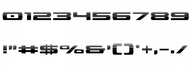 Classic Cobra Halftone Font OTHER CHARS