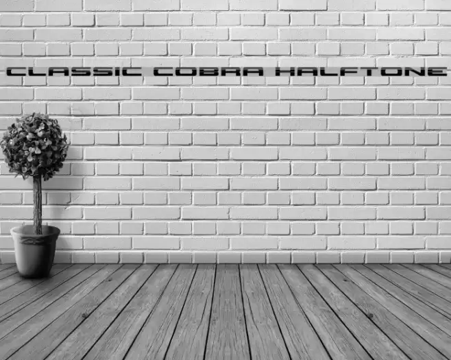 Classic Cobra Halftone Font examples