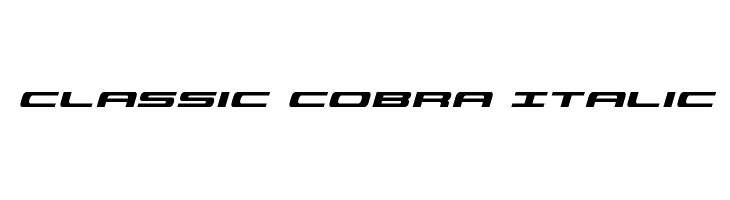 Classic Cobra Italic  Fuentes Gratis Descargar