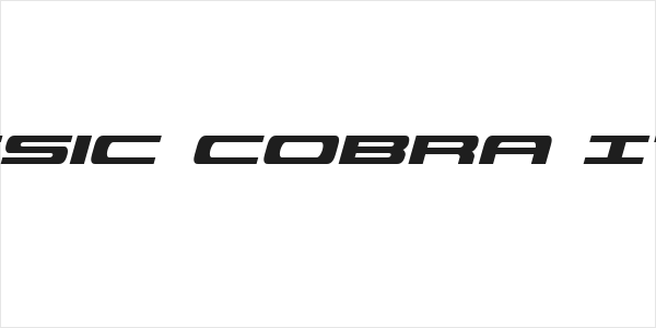 Classic Cobra Italic Logo