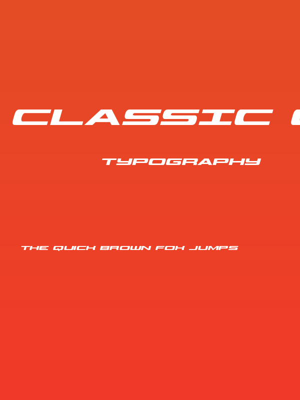 Classic Cobra Italic Poster