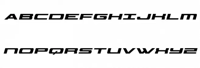 Classic Cobra Italic Font Litere mari