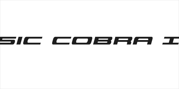 Classic Cobra Italic Logo