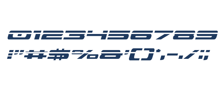 Classic Cobra Laser Italic Other Characters