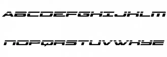 Classic Cobra Laser Italic फ़ॉन्ट अपरकेस