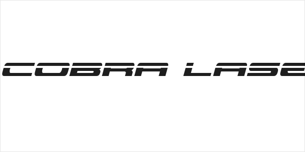 Classic Cobra Laser Italic Logo