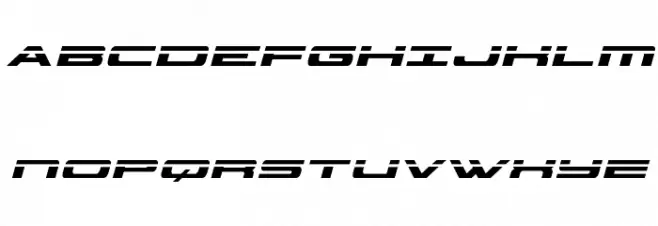 Classic Cobra Laser Italic Шрифта ВЕРХНИЙ