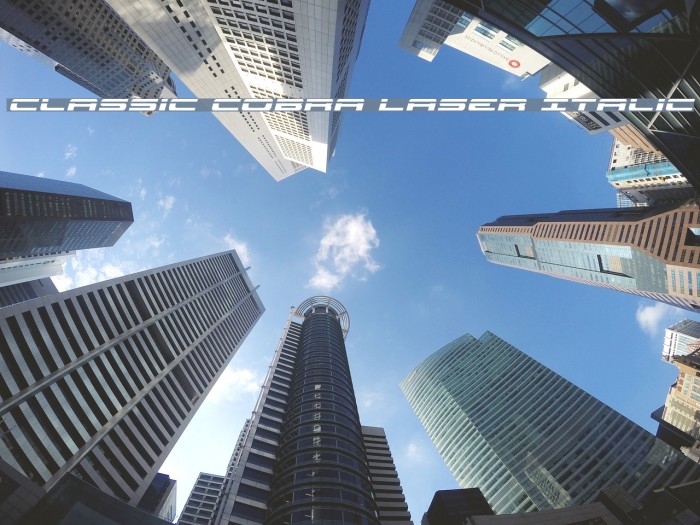 Classic Cobra Laser Italic Example 1