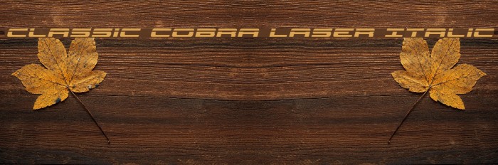Classic Cobra Laser Italic Example 3