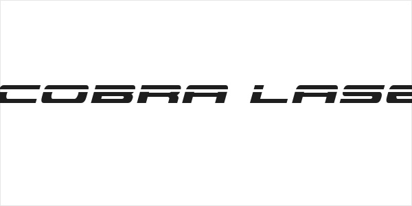 Classic Cobra Laser Italic Logo