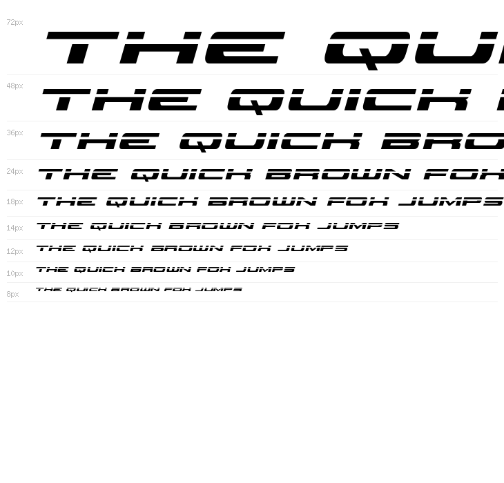 Classic Cobra Laser Italic Waterfall