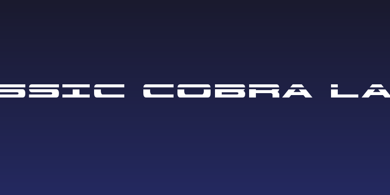 Classic Cobra Laser Social Header