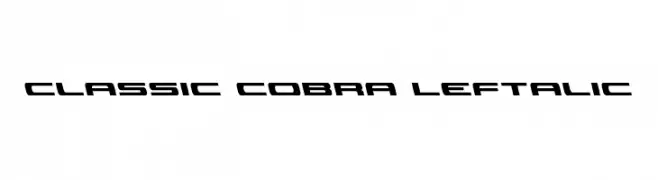 Classic Cobra Leftalic  Descarca Fonturi Gratis