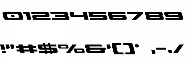 Classic Cobra Leftalic Font OTHER CHARS