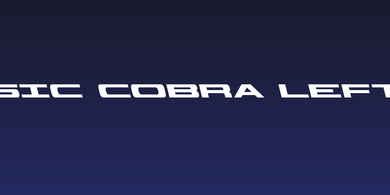 Classic Cobra Leftalic Social Header