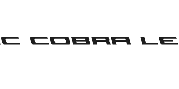 Classic Cobra Leftalic Logo