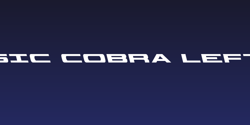 Classic Cobra Leftalic Social Header