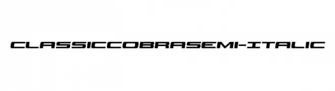 Classic Cobra Semi-Italic  Fuentes Gratis Descargar