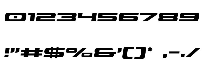 Classic Cobra Semi-Italic Font OTHER CHARS
