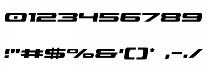 Classic Cobra Semi-Italic Font OTHER CHARS