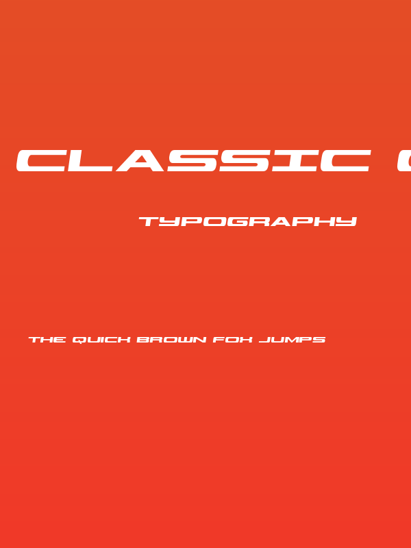 Classic Cobra Semi-Italic Poster