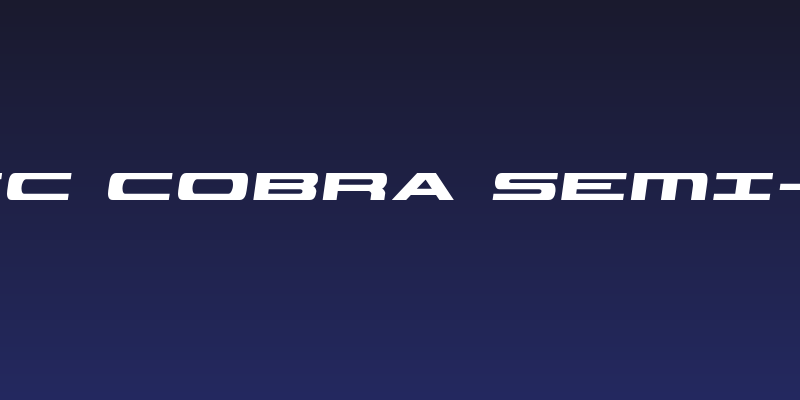 Classic Cobra Semi-Italic Social Header