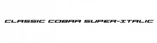 Classic Cobra Super-Italic  Descarca Fonturi Gratis