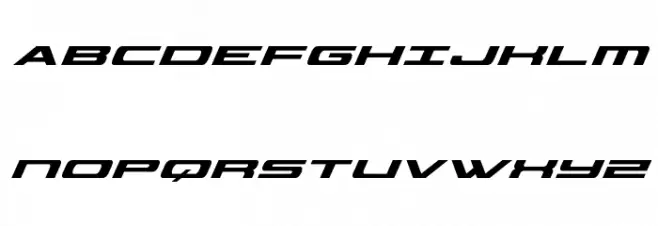 Classic Cobra Super-Italic Fuentes MAYÚSCULAS