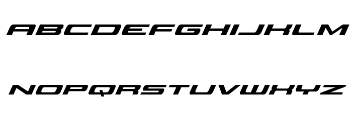 Classic Cobra Super-Italic Font LOWERCASE