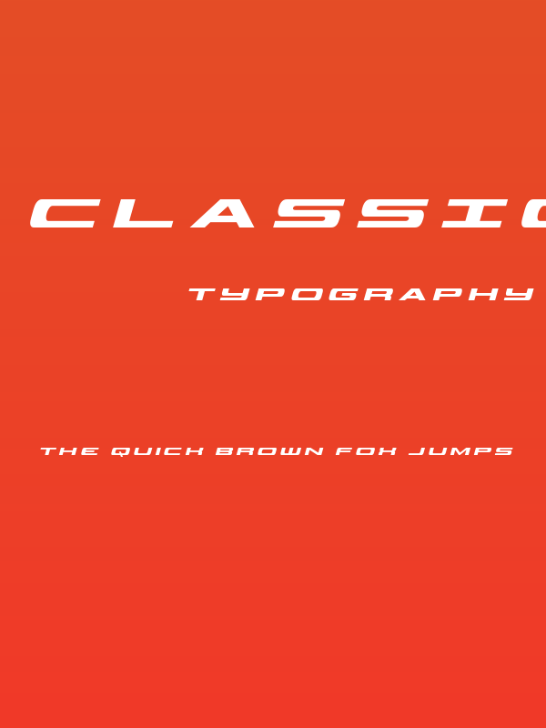 Classic Cobra Title Italic Poster